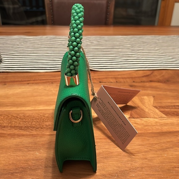 E | N Expressions NYC Green Luxury Vegan Handbag NWT - Picture 10 of 10